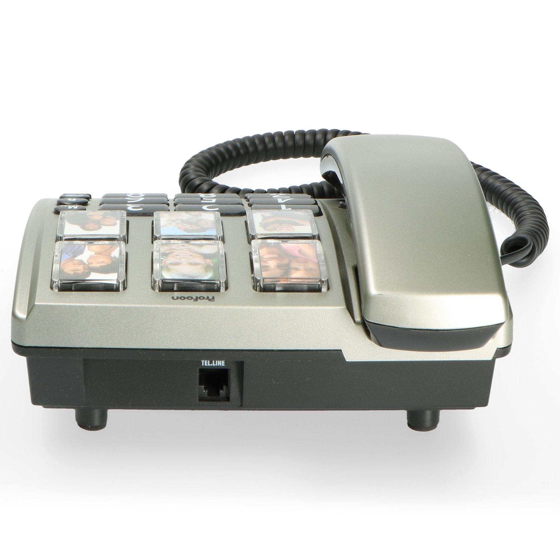 Profoon TX-560 - Schnurgebundenes Telefon mit großen Fototasten Kabelgebundenes Telefon