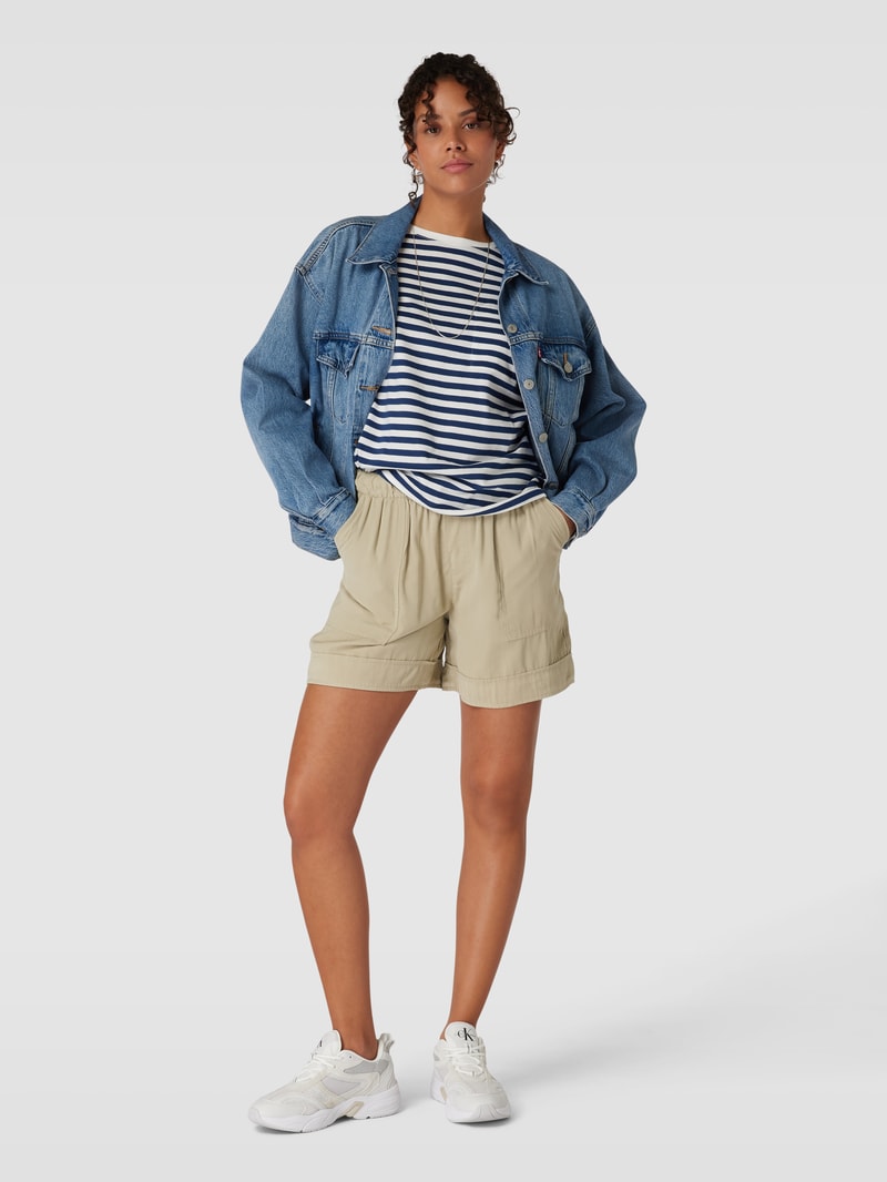 Shorts mit französischen Eingrifftaschen Modell 'ARIS' in schilf