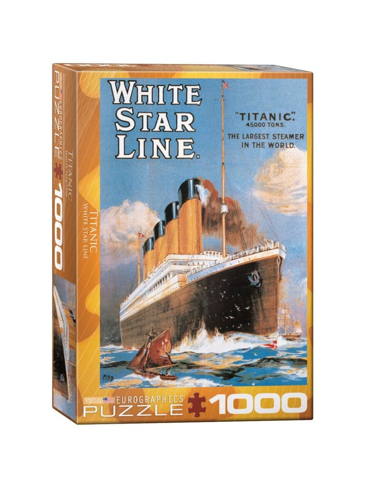 HUCH! Puzzle Titanic White Star Line in Bunt günstig kaufen onesize