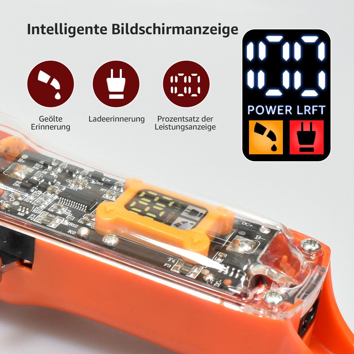 7Magic Haarschneider JM200A Professionelle Herren haarschneidemaschinen, Trimmer mit 8 Kamm und Schal IP65 Wasserdicht, Multifunktionale Transparente Bartschneider