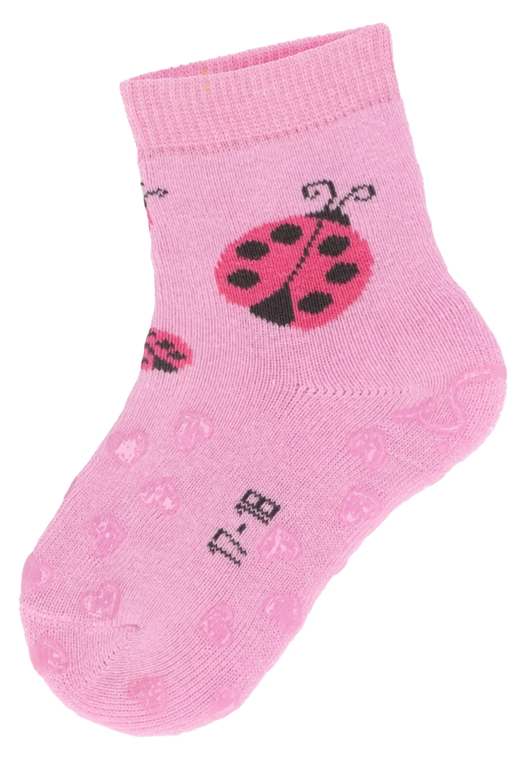 ABS Krabbelsocken im 2er Pack mit Motiv Schmetterling