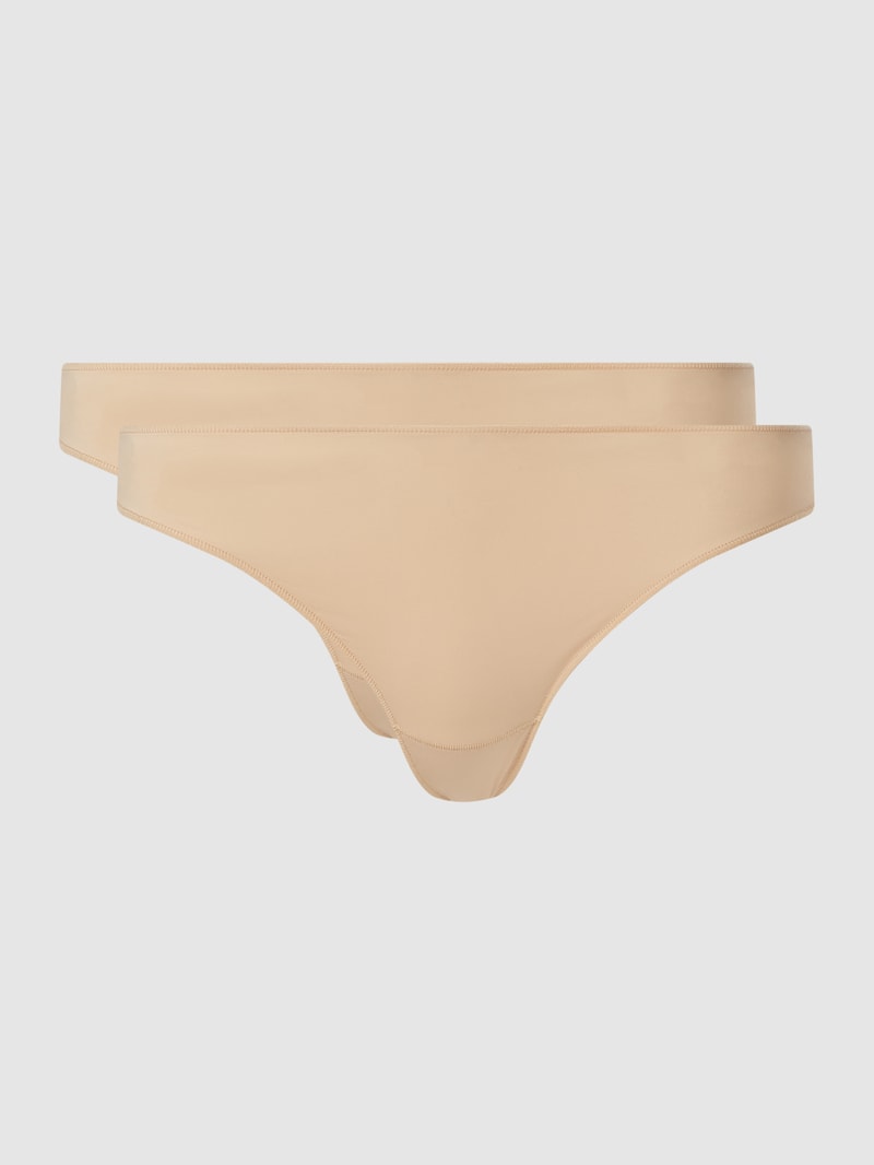 String aus Mikrofaser im 2er-Pack in beige