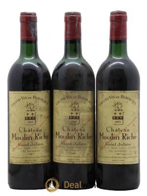 Château Moulin Riche  1985 - Lot de 3 Bouteilles