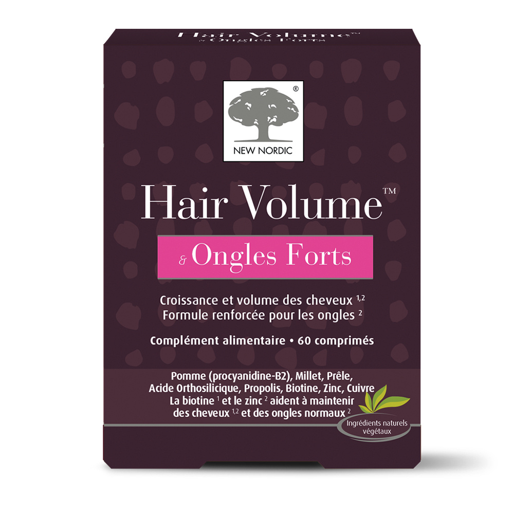new nordic Hair Volume & Ongles Forts 60 CP COMPLEMENT ALIMENTAIRE