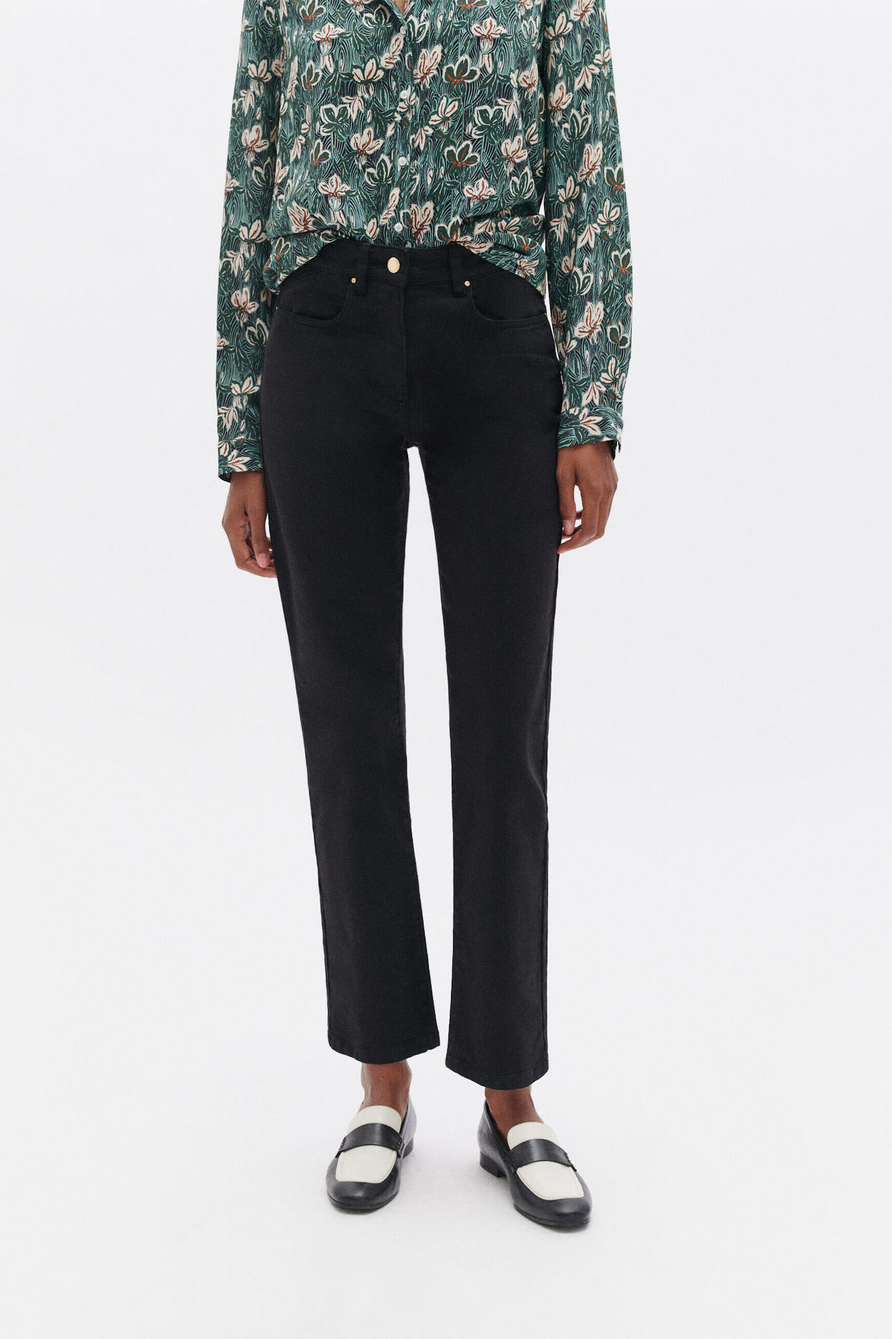Pantalon pdarwino noir femme