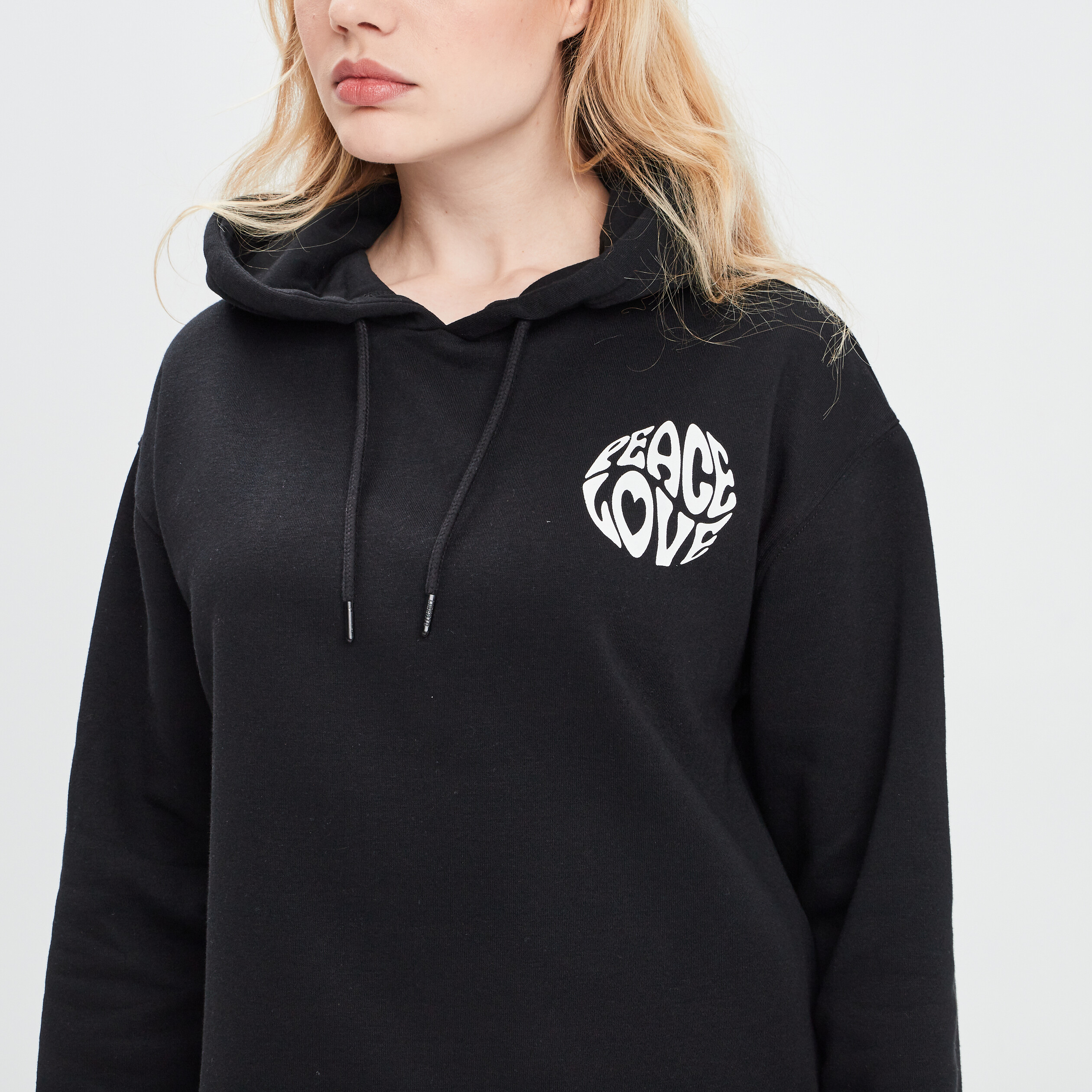Sweat à capuche hoodie noir femme | La Halle