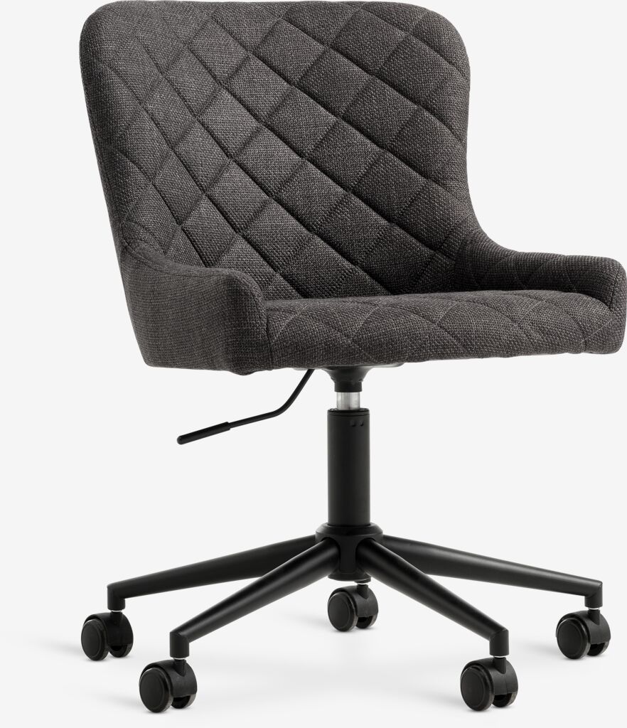 Chaise de bureau PEBRINGE PEBRINGE Gris foncé/Noir