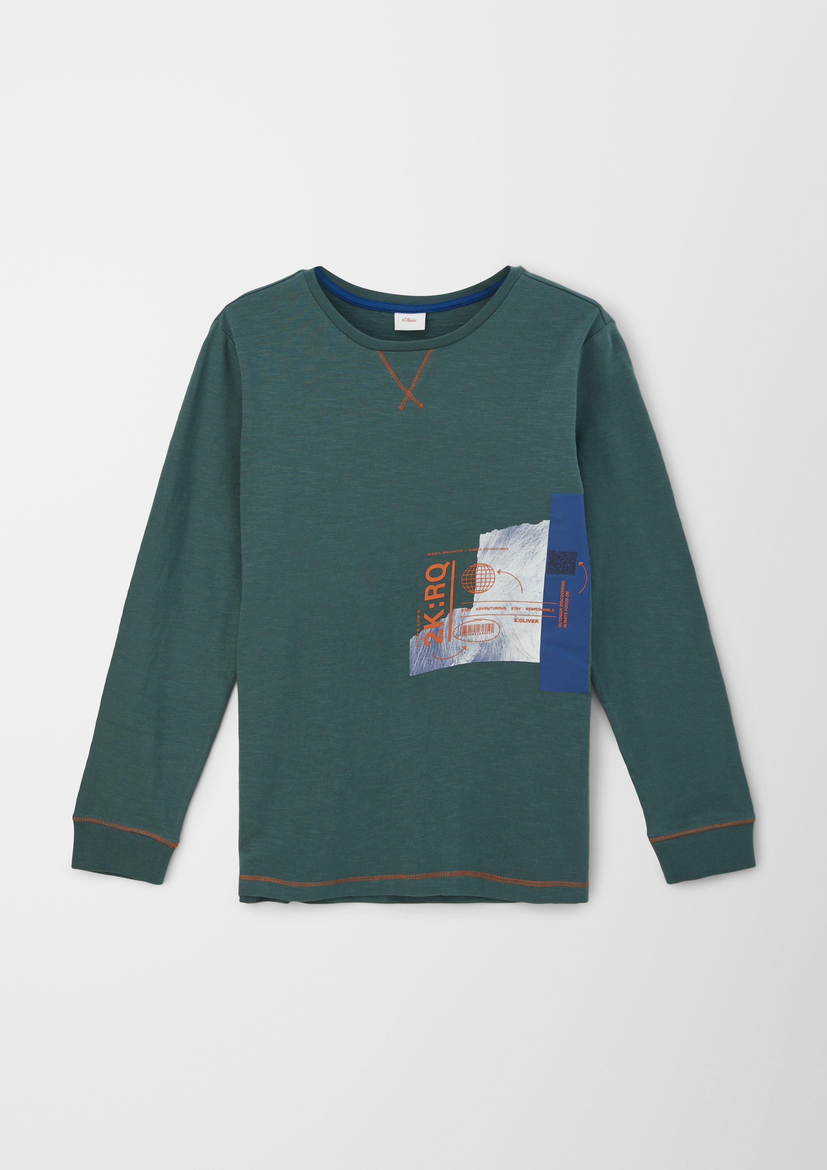 Langarmshirt aus Baumwolljersey  2118751-6715