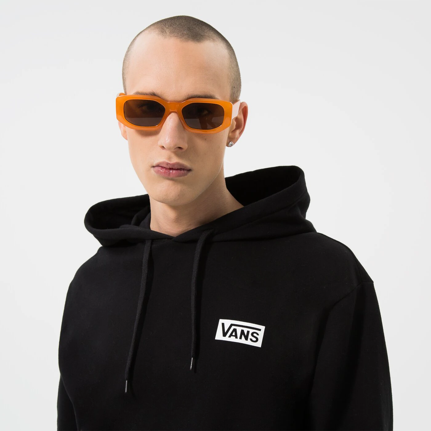 VANS SWEATSHIRT FOUNDATION MINI LOGO PO HOODY Schwarz