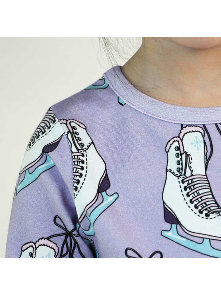 Småfolk Kleid in Lila/ Weiß günstig kaufen