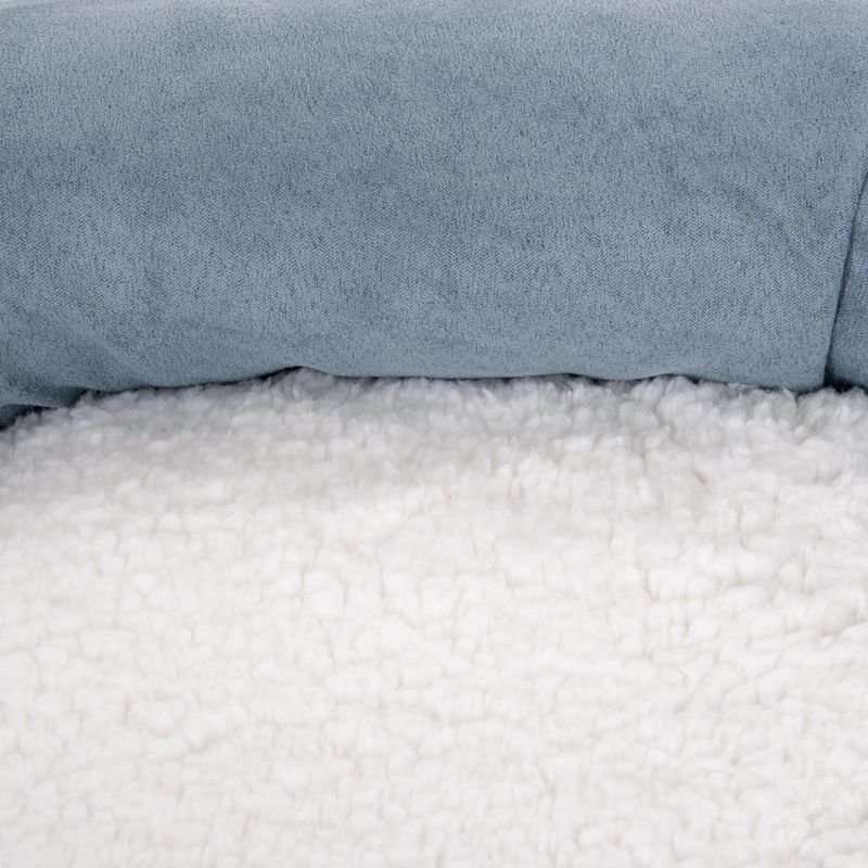 Hundebett Memory oval - grau-blau zu TOP-Preisen