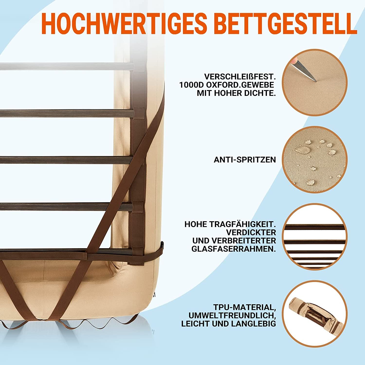 KingCamp 70x200 Luftbettrahmen
