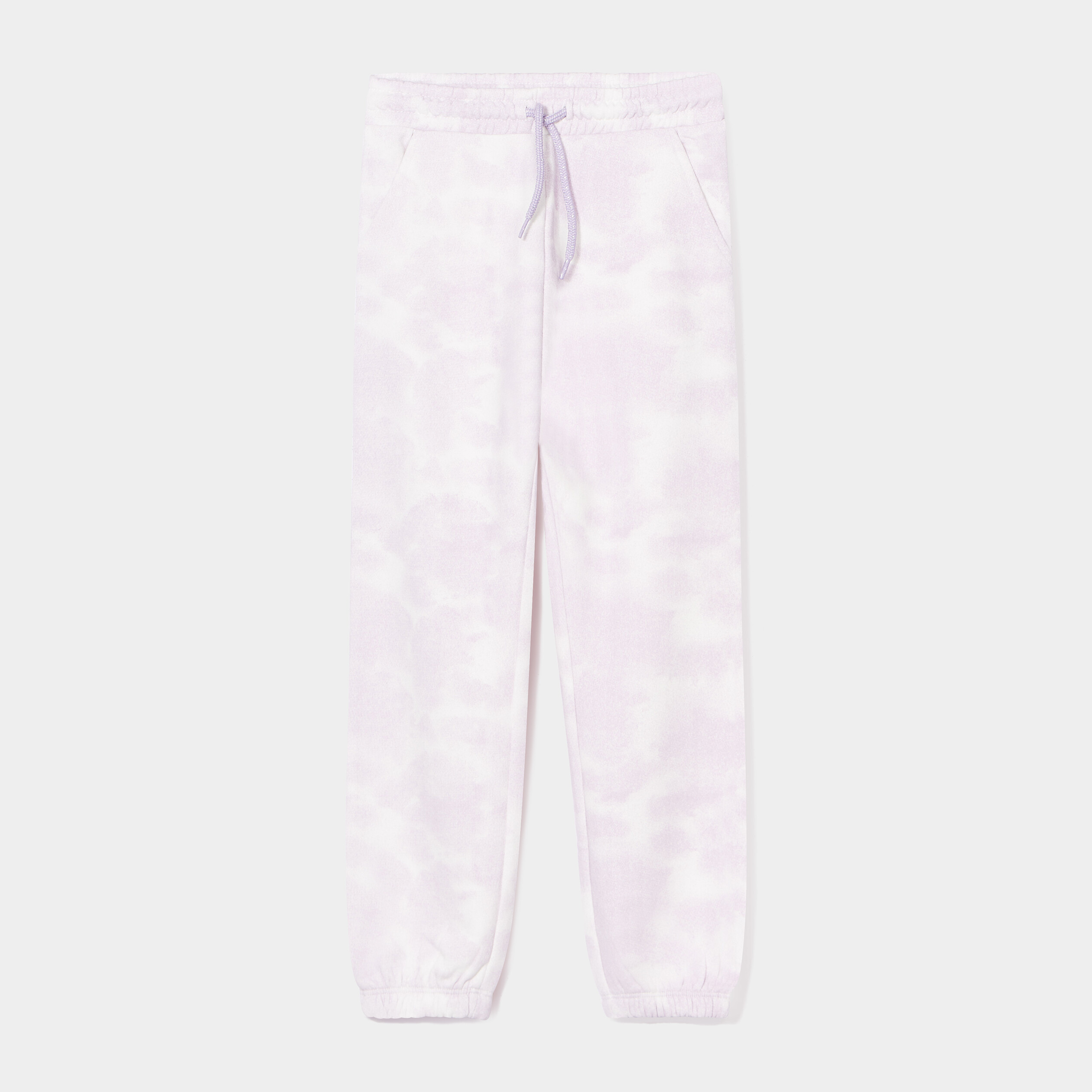 Pantalon de jogging droit molleton ecru fille | La Halle