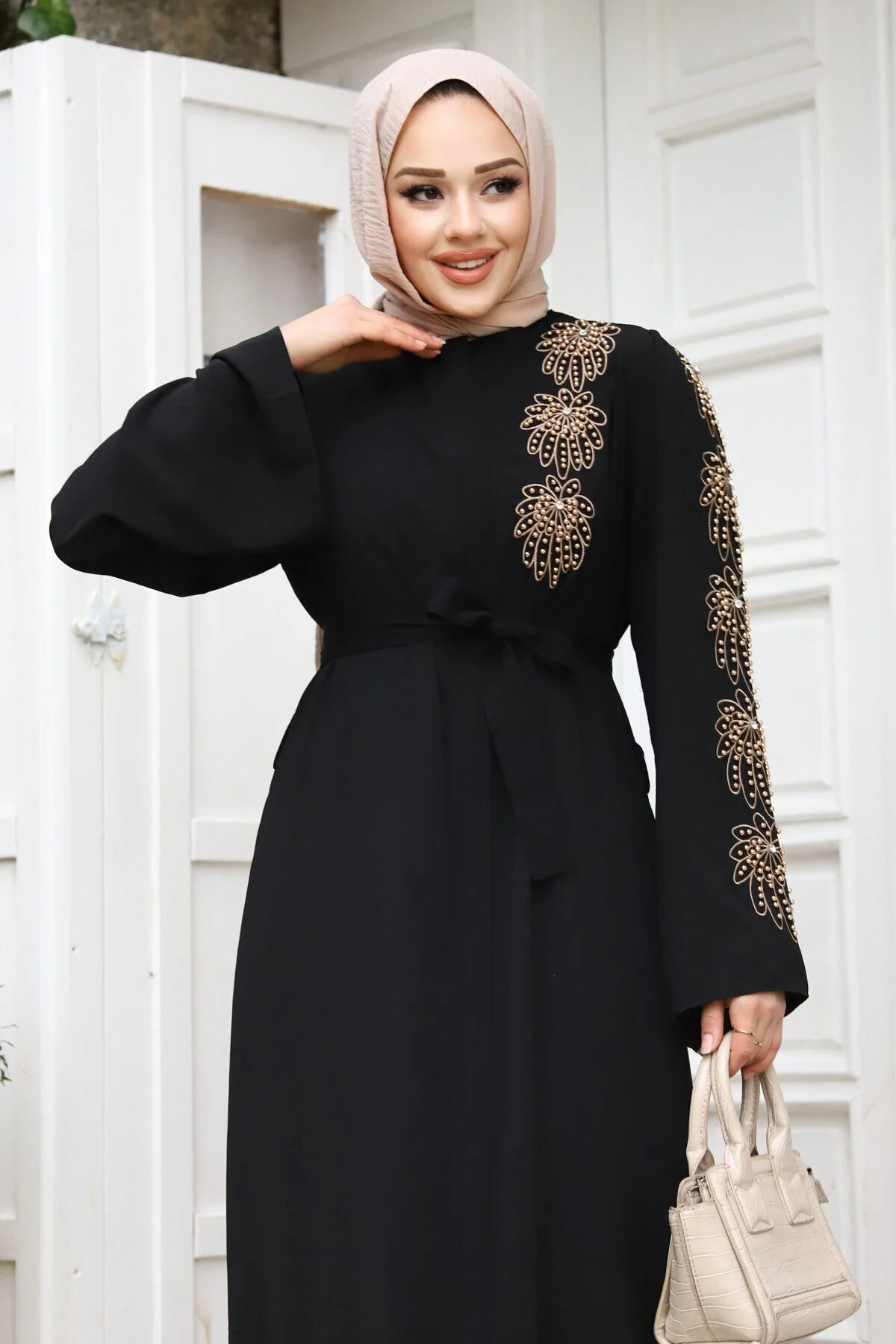 Tesettür Dünyası  Cap & Abaya - Schwarz - Basic