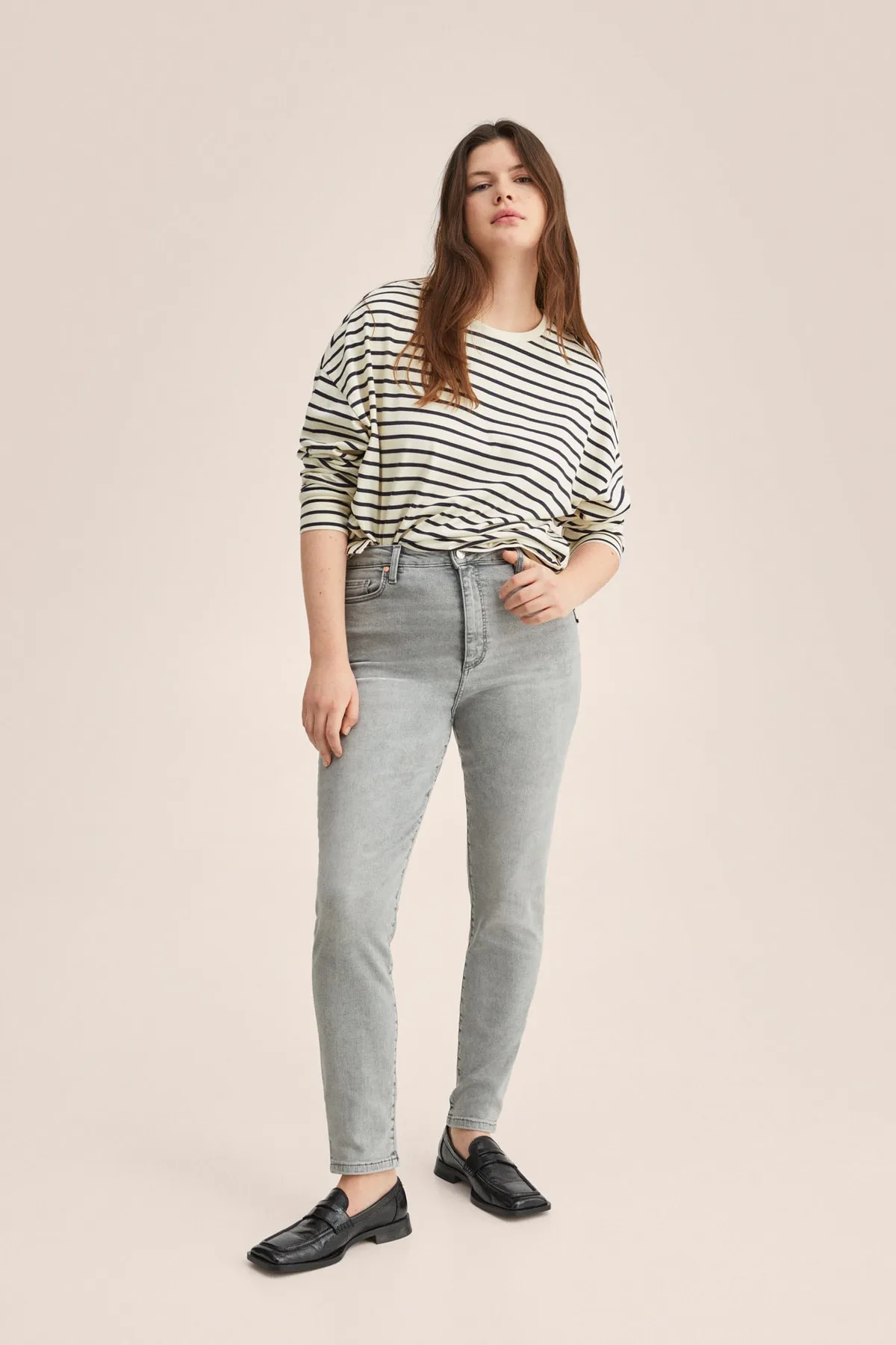 MANGO  Jeans - Grau - Skinny
