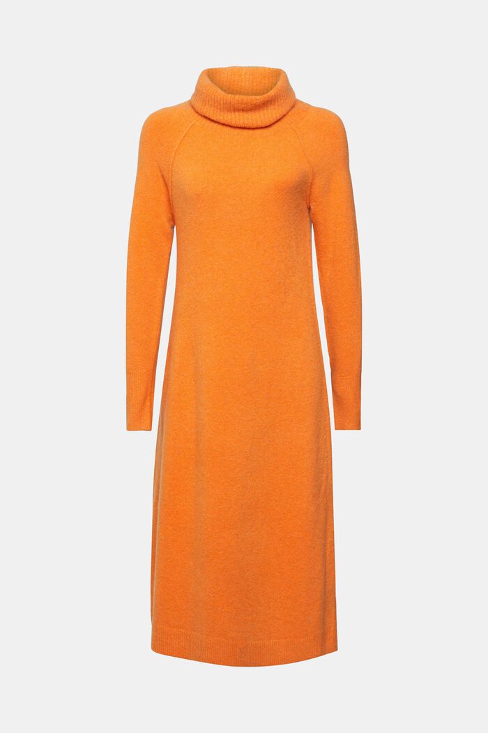 Turtleneck-Kleid aus Wollmix