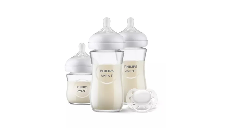 PHILIPS Avent Babyflaschen Set aus Glas Natural Response SCD878/11