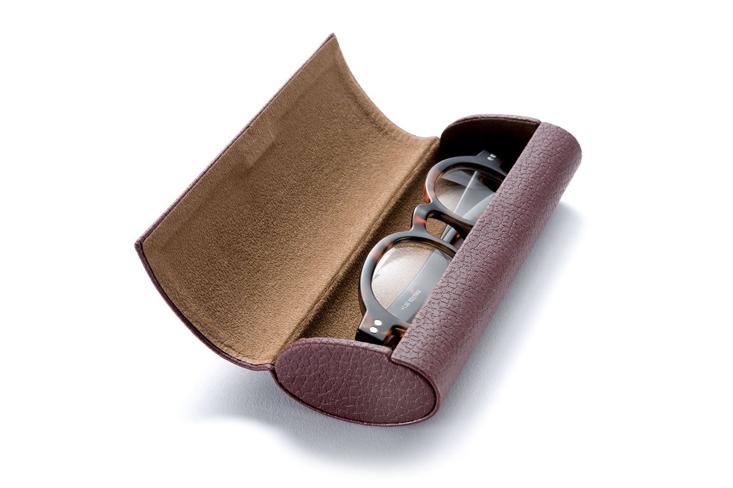 FEFI Brillenetui Klassisches Hardcase Brillenetui in Leder-Optik, inklusive Mikrofasertuch