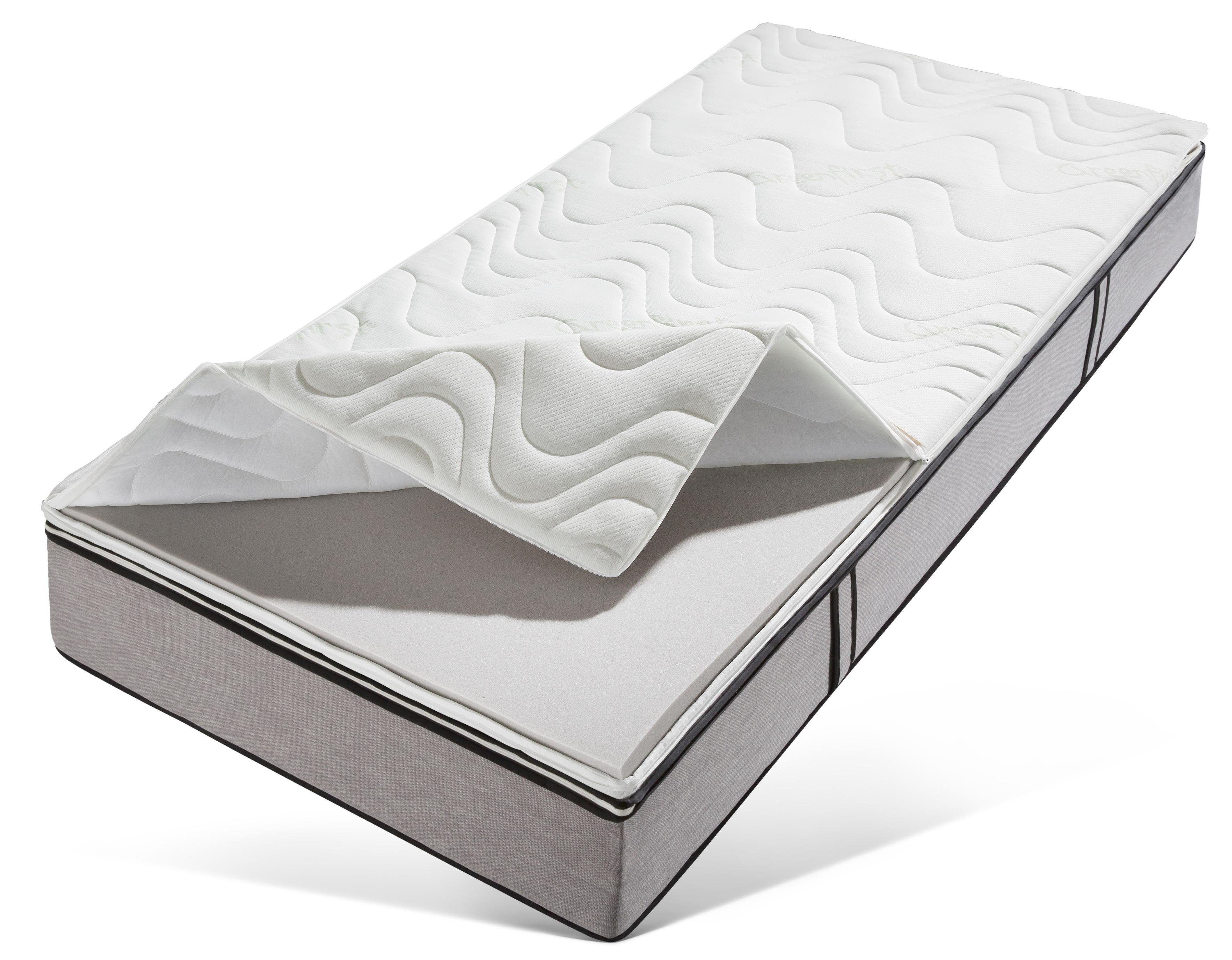 Topper Greenfirst Fest, Beco, 6 cm hoch, Komfortschaum, Fester Liegekomfort + Allergieschutz