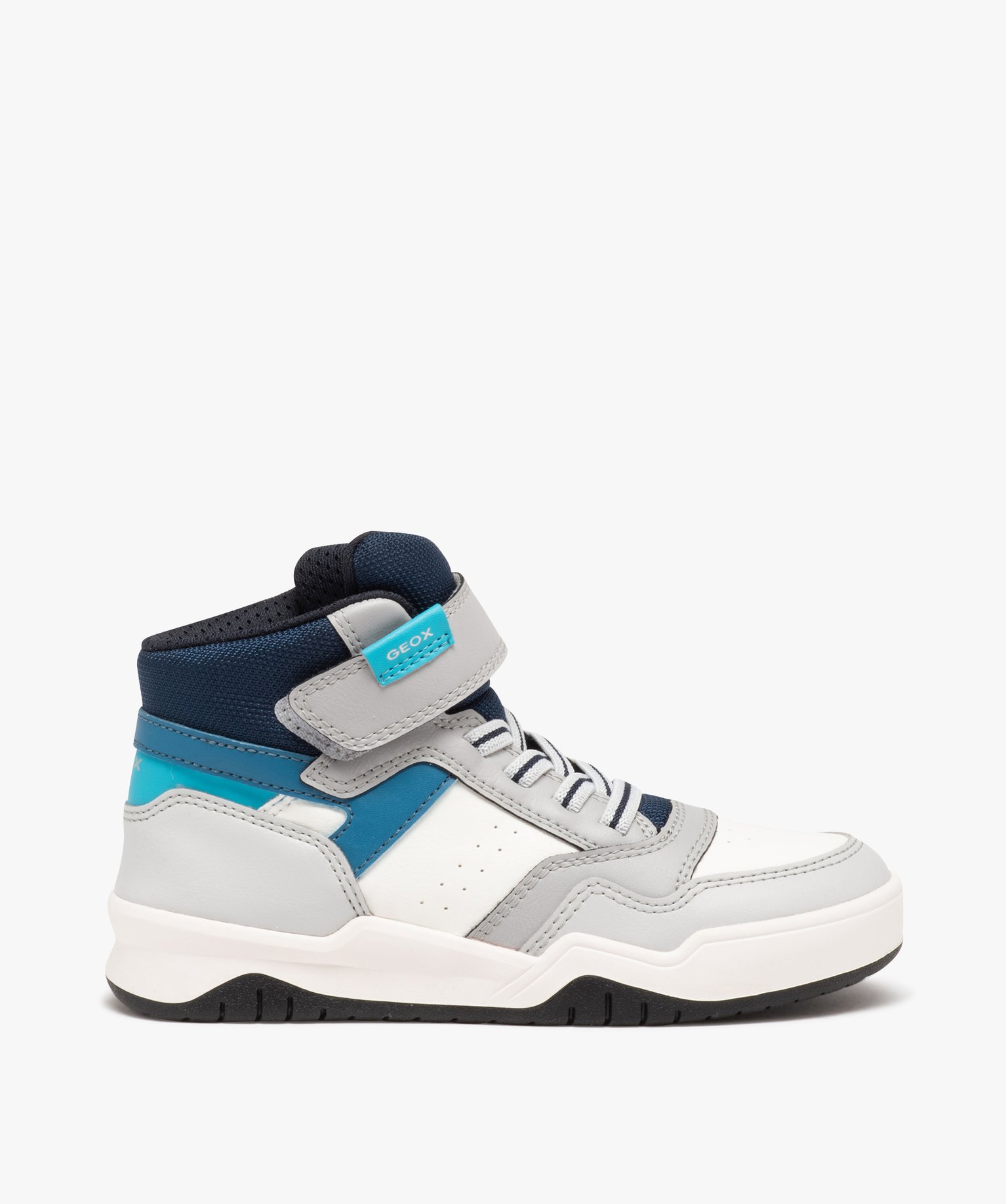 Baskets Garçon mid-cut à scratch - Geox gris | GEMO