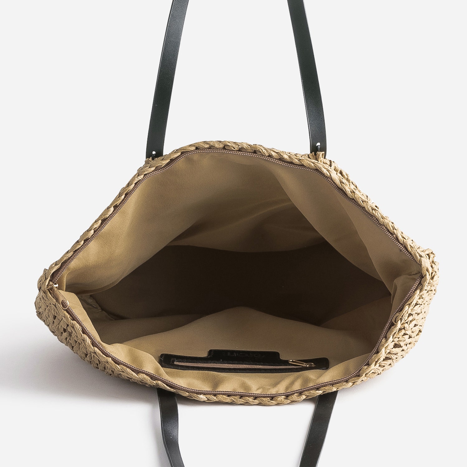 Sac beige patch étoile sequins