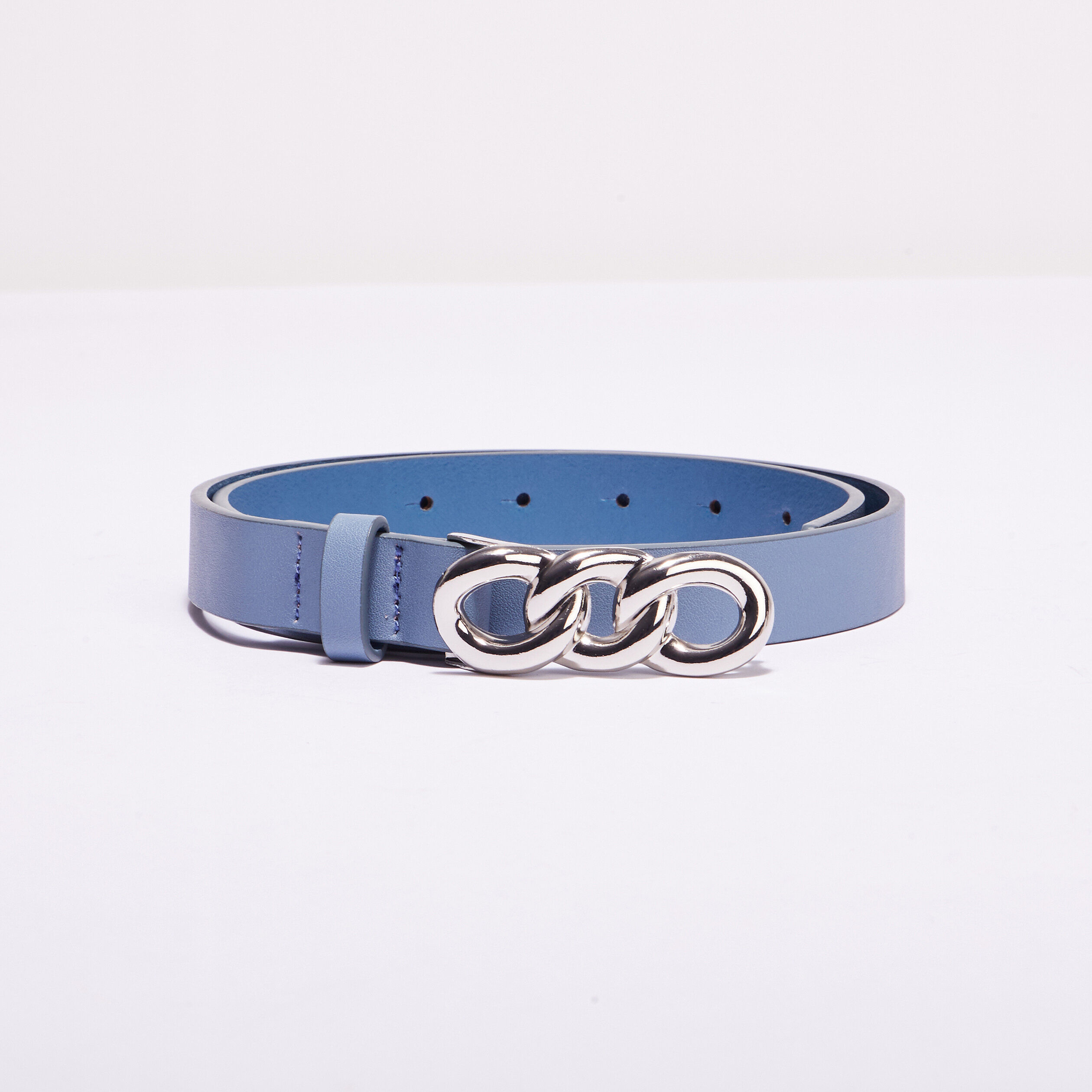 Ceinture fine 3 anneaux vert foncé femme | Cache Cache