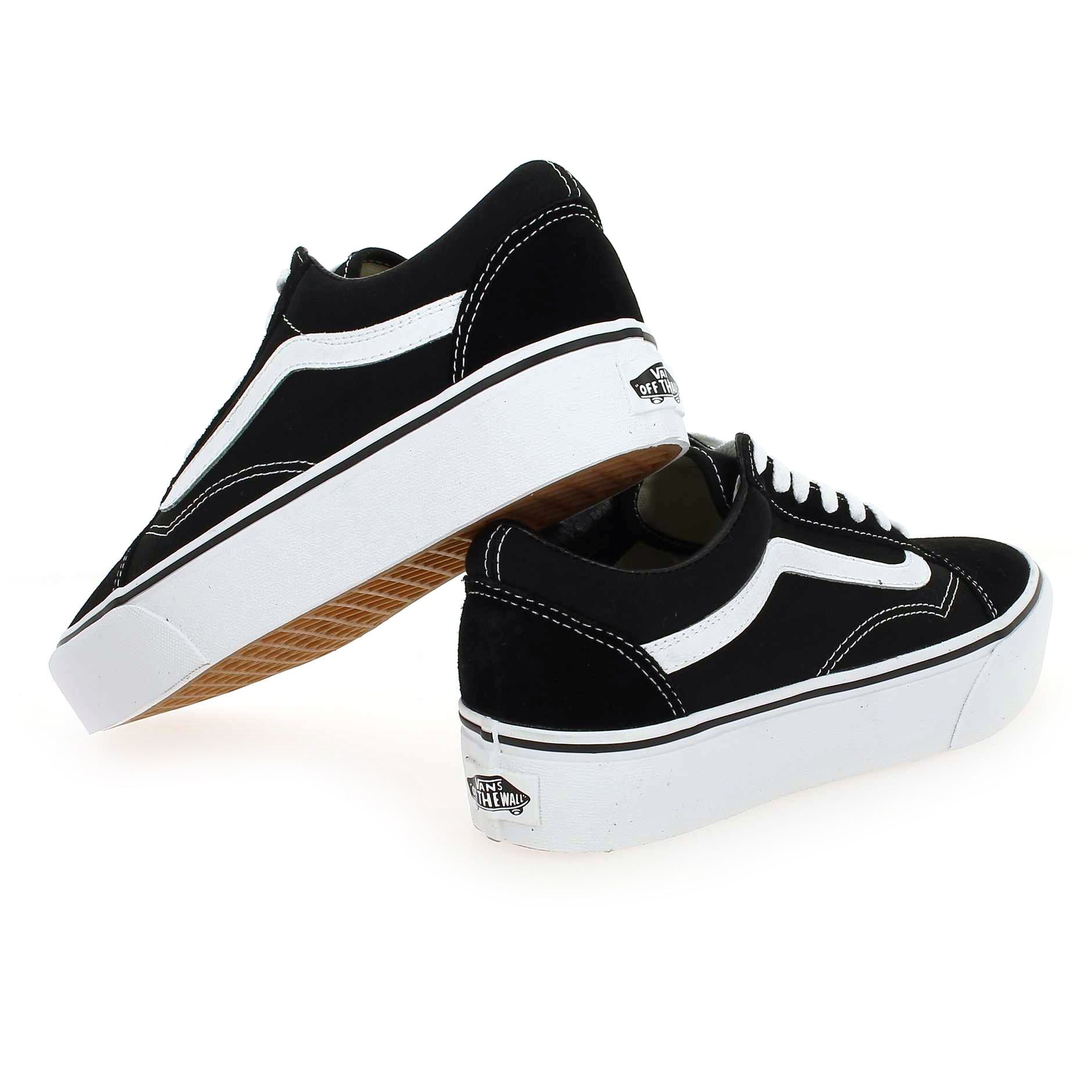 Vans  OLD SKOOL PLATFORM - Noir Blanc