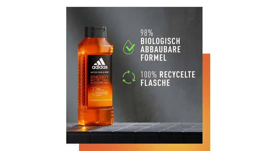 adidas Active Skin & Mind Energy Kick Duschgel 250 ml
