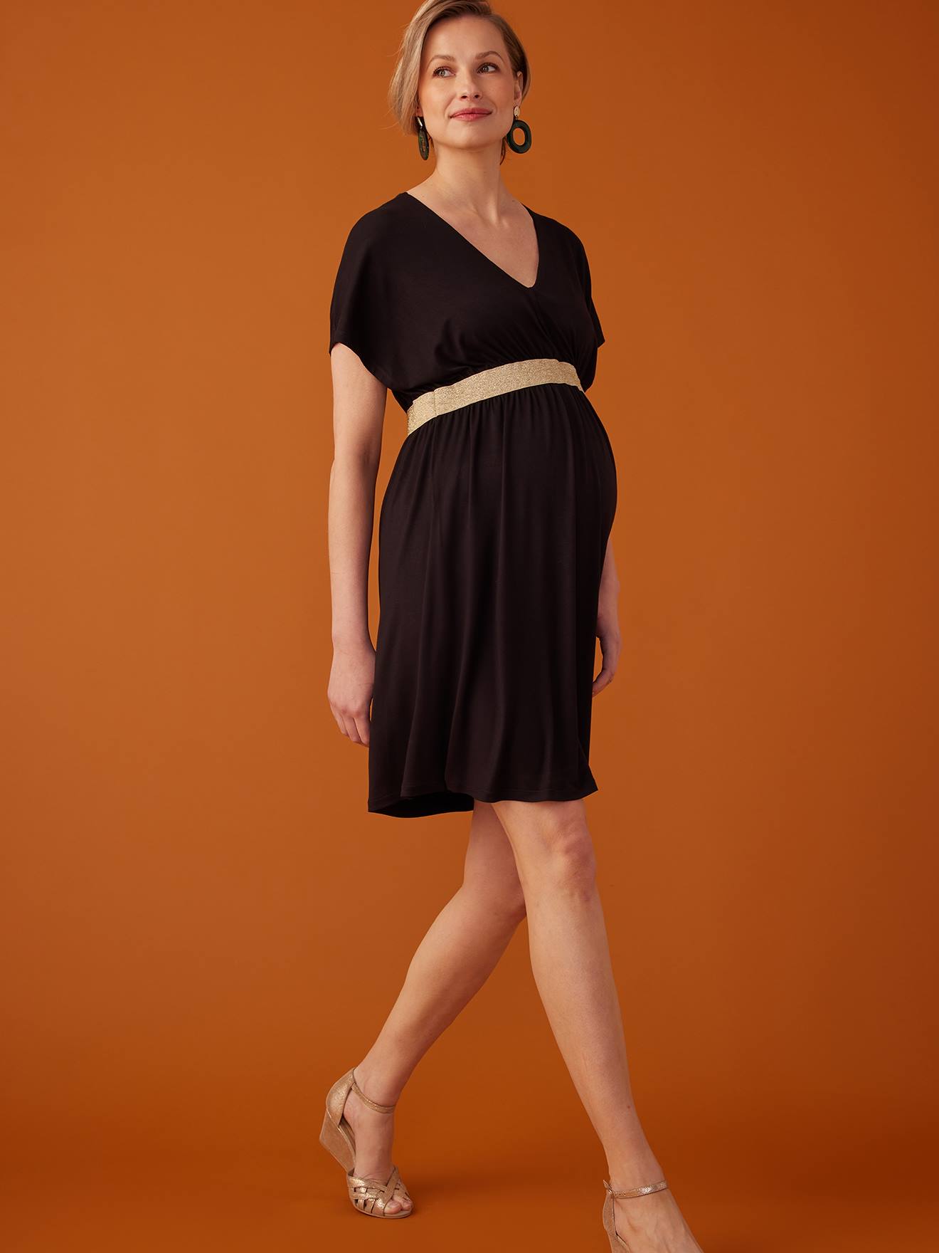 Envie de Fraise Minikleid FELICINEOR für Schwangerschaft & Stillzeit ENVIE DE FRAISE - schwarz