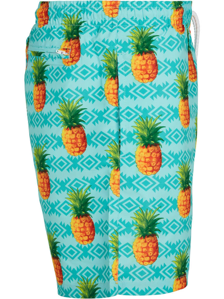 Urban Classics Urban Classics Badeshorts in pineapple aop günstig kaufen