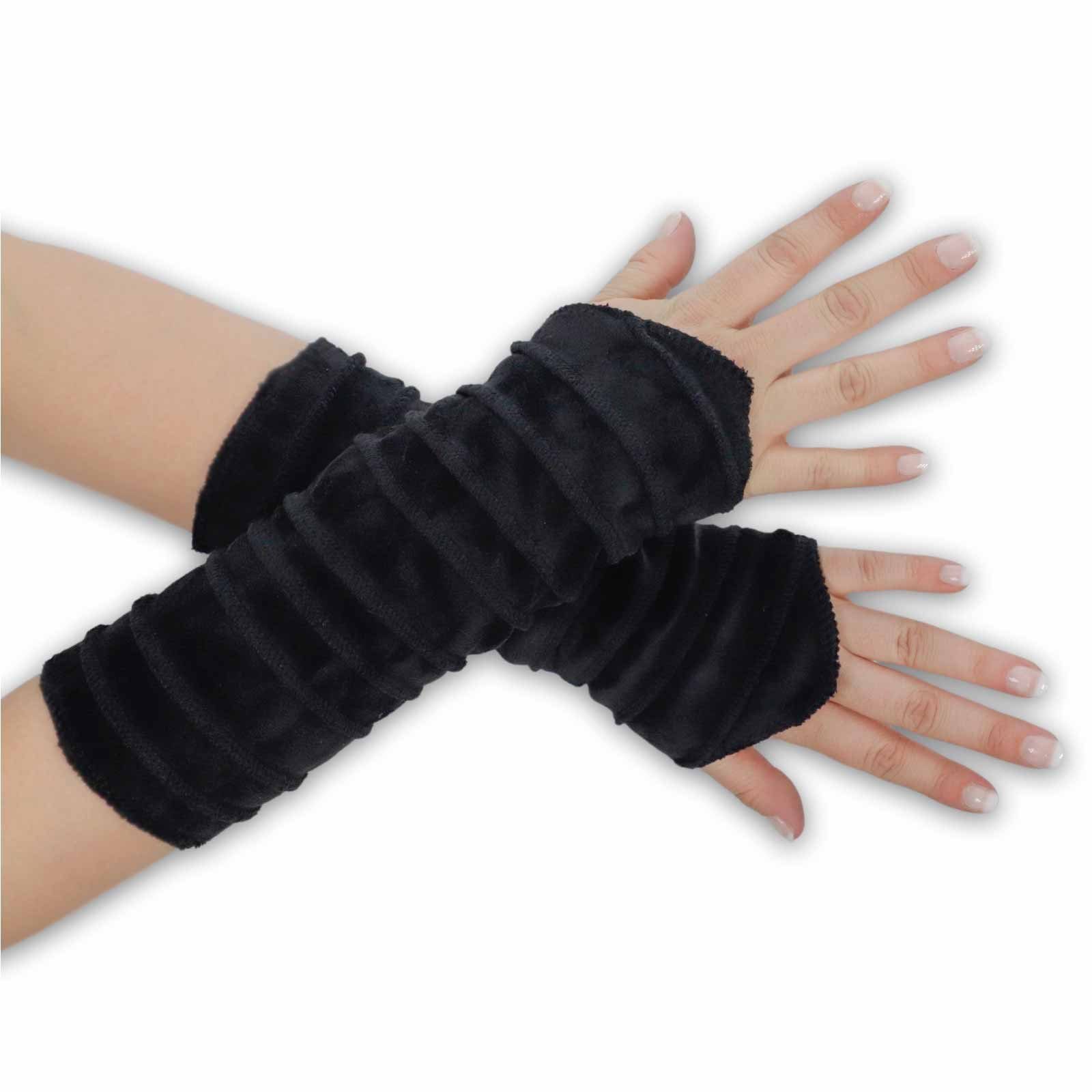 KUNST UND MAGIE Armstulpen Kunst und Magie Samt Armstulpen Stulpen Handwärmer Handschuhe