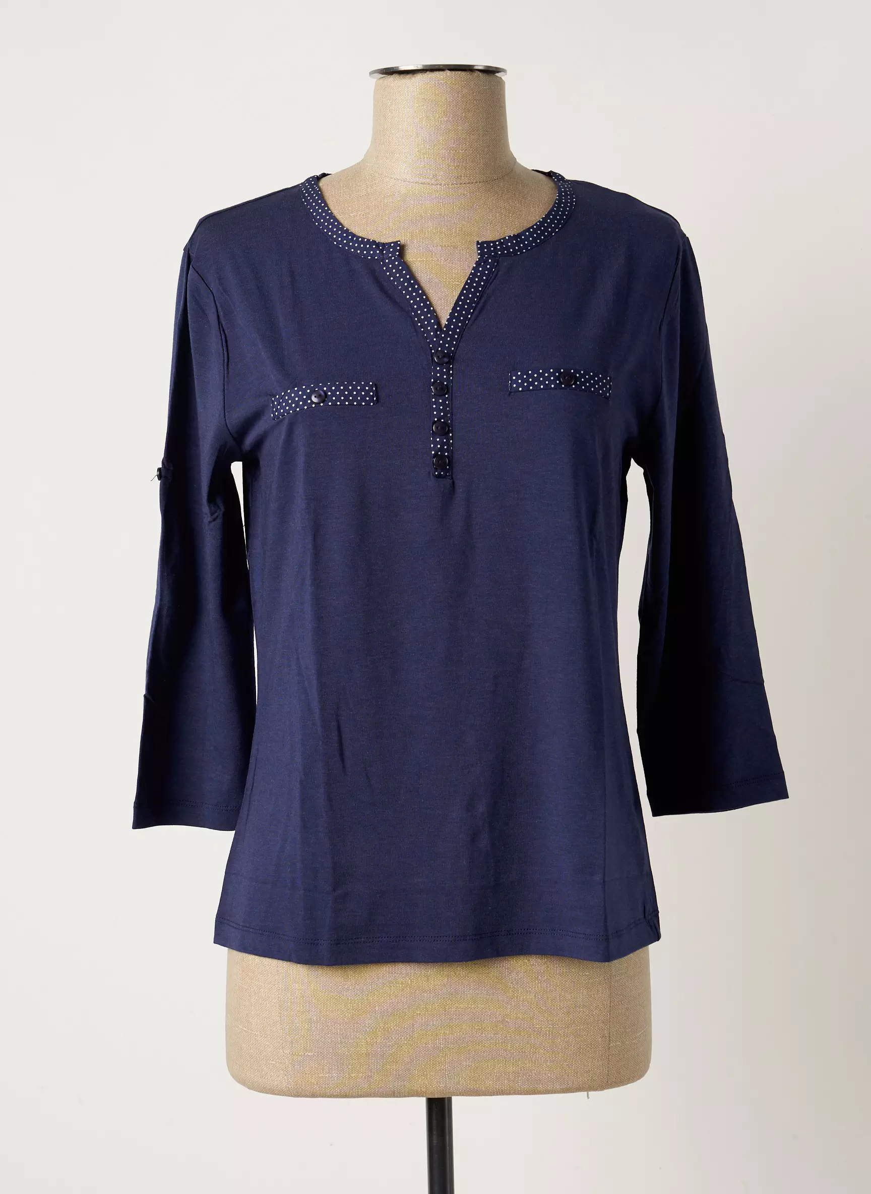 Soie Pour Soi Tops Femme couleur bleu