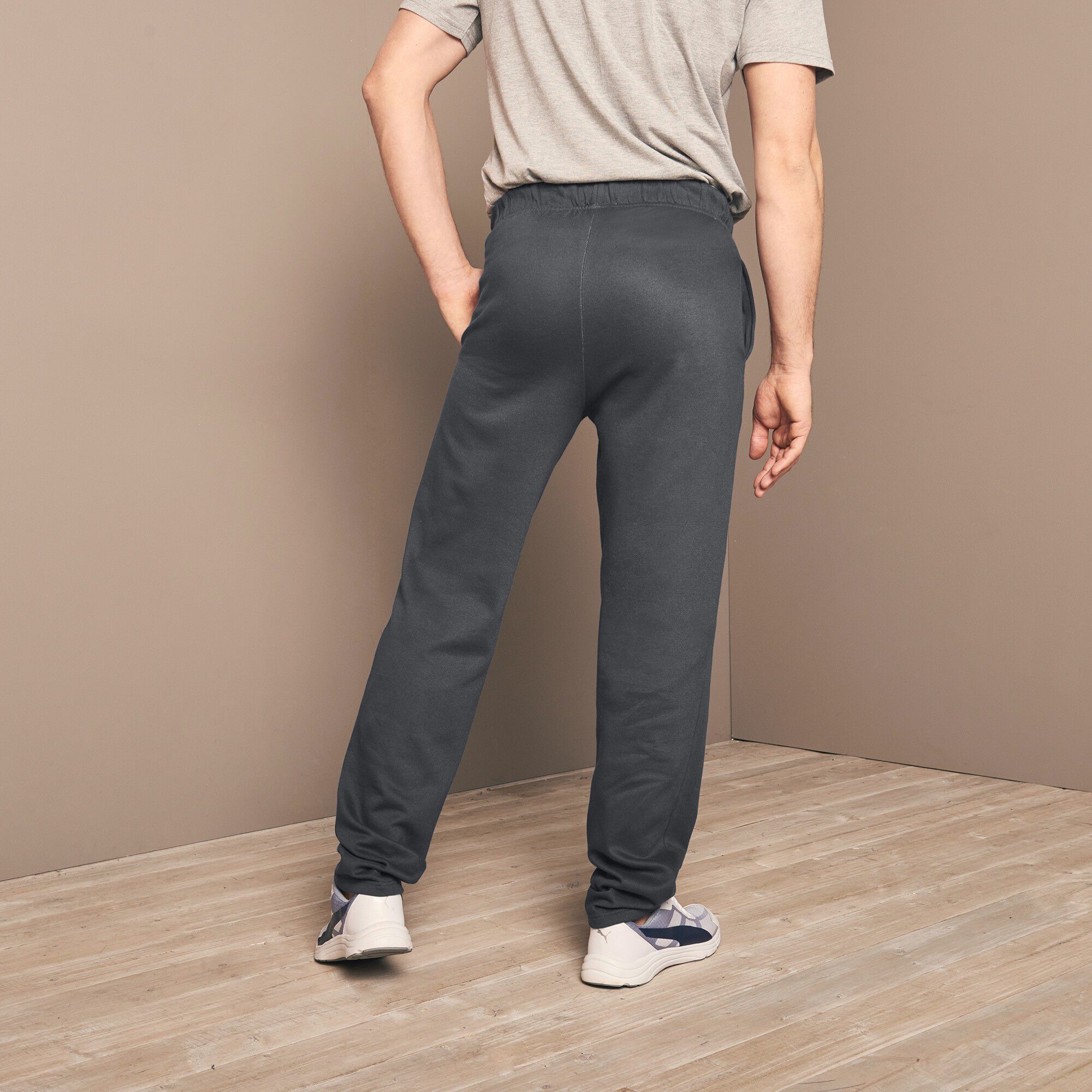 Pantalon loisirs molleton, bas droits