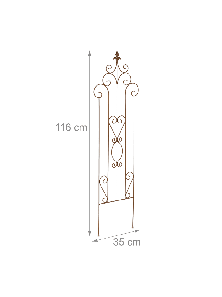 relaxdays 2 x Rankgitter in Braun - (B)35 x (H)116 cm günstig kaufen onesize