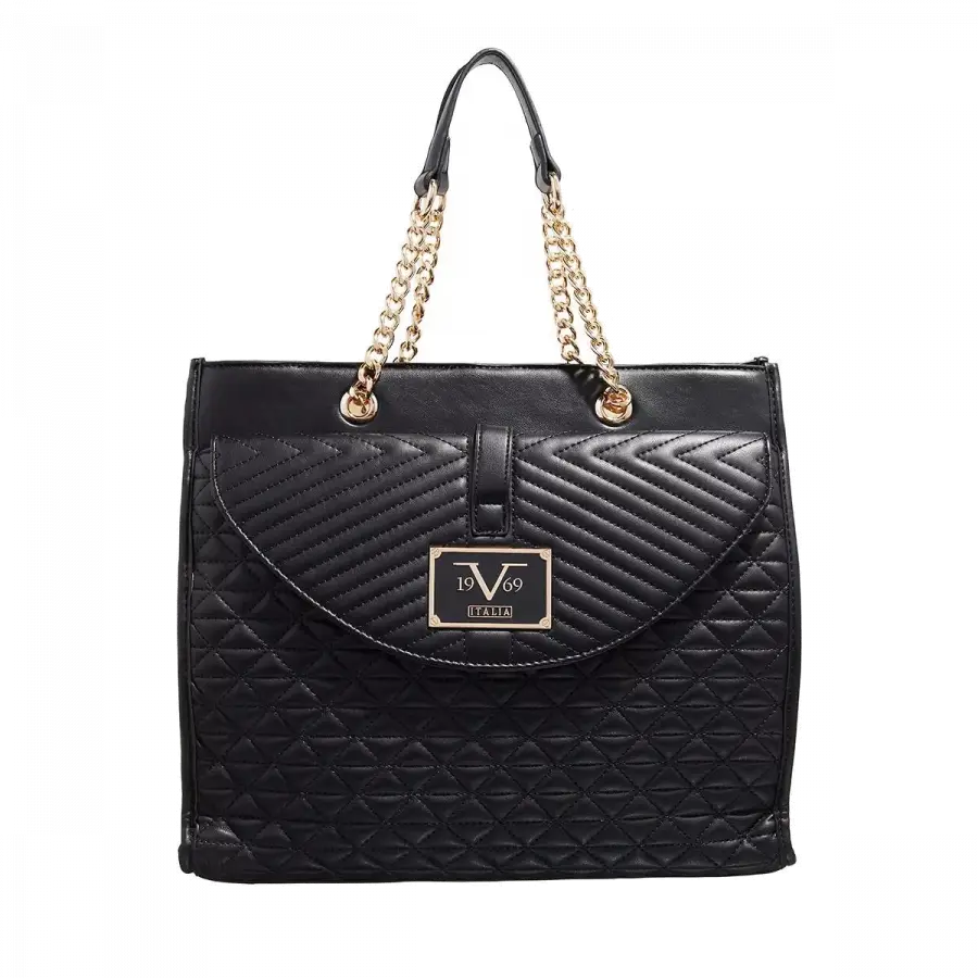 19V69 Italia - 19v69 Italia Shoulder Bags Metallkette Black - schwarz