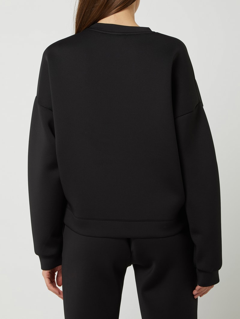 Sweatshirt mit Logo-Print in schwarz