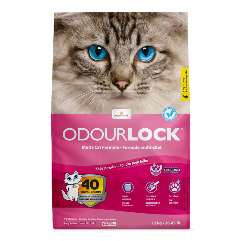 Intersand Katzenstreu Intersand ODOUR LOCK Babypowder 12kg