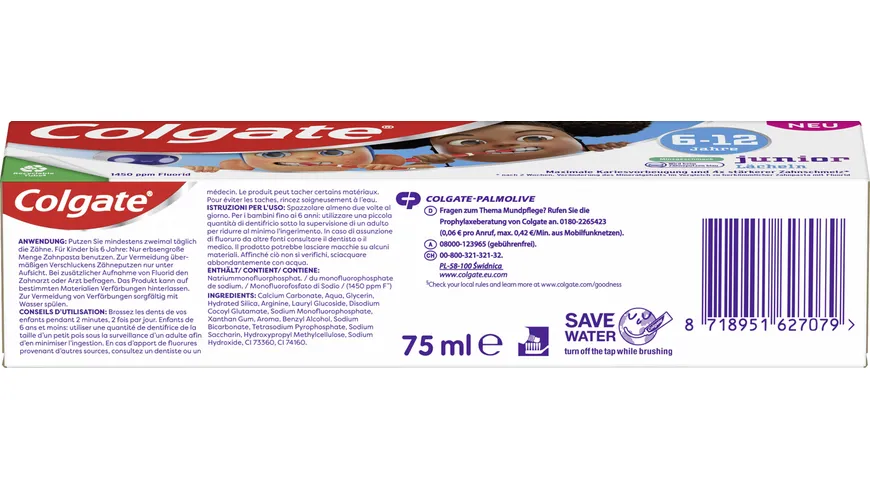 Colgate Junior Zahncreme Lächeln 75 ml