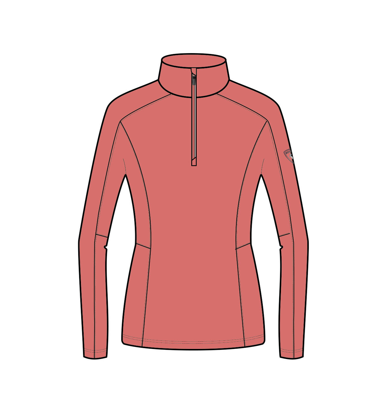 Sous-vêtement 1/2 Zip Classique Femme