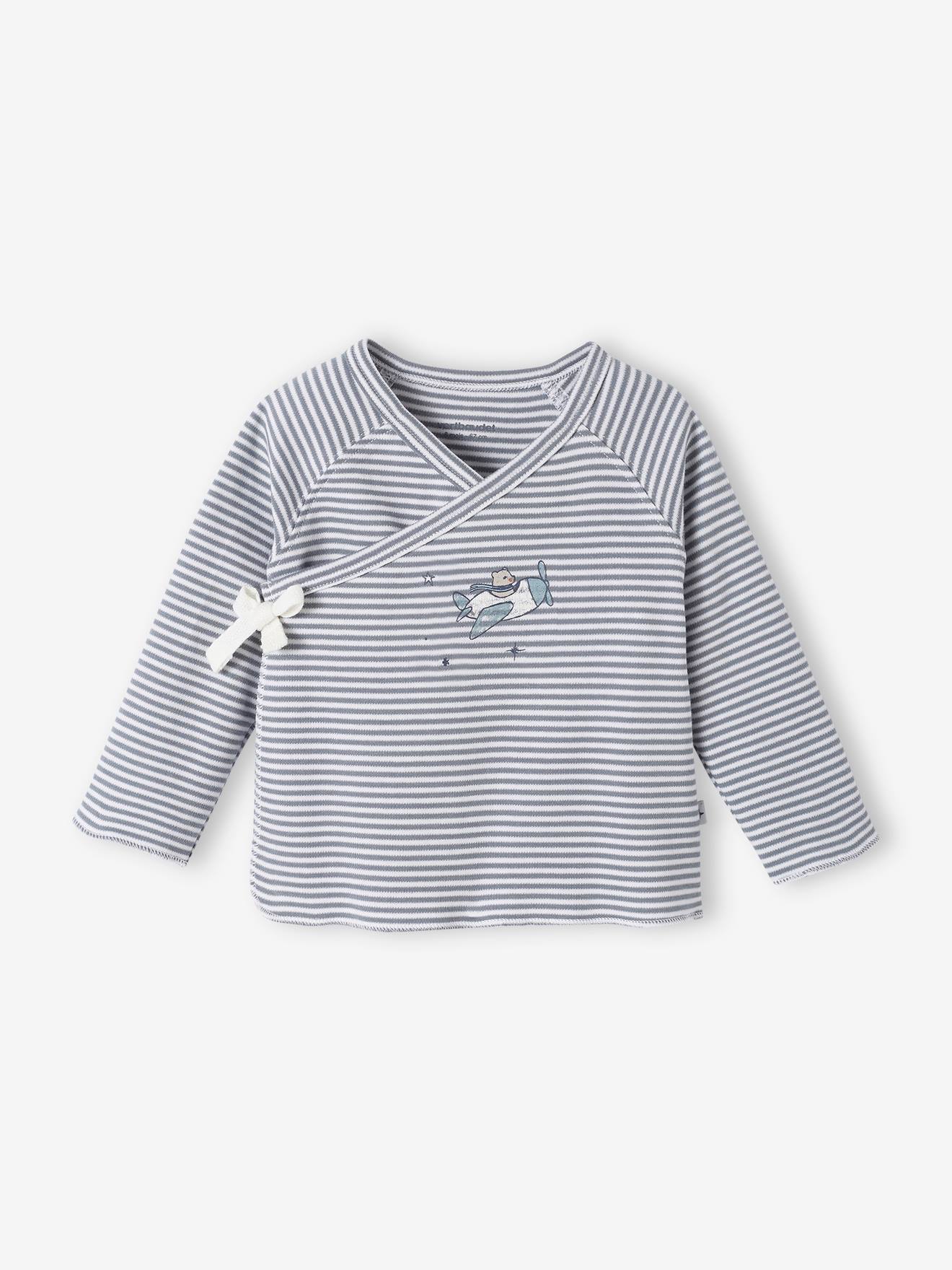Vertbaudet Baby Wickeljacke BASIC Oeko-Tex - graublau