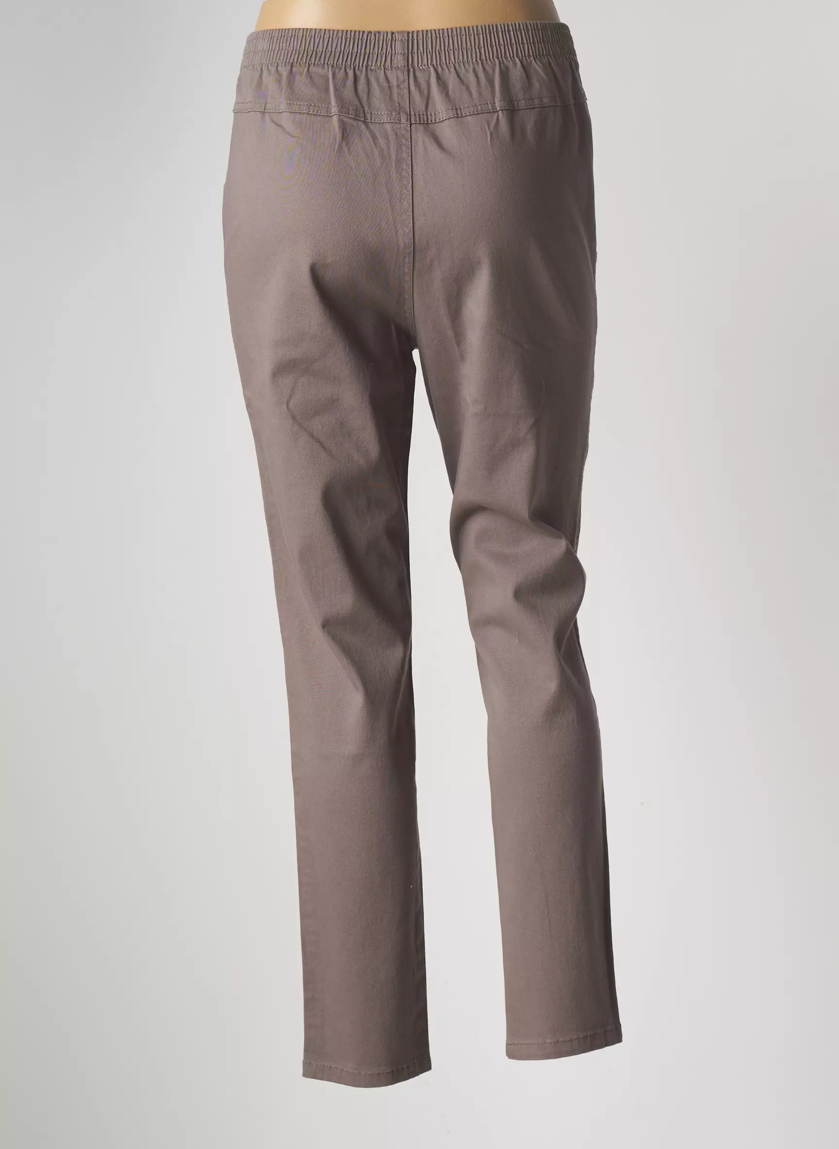 Multiples Pantalons Slim Femme couleur marron
