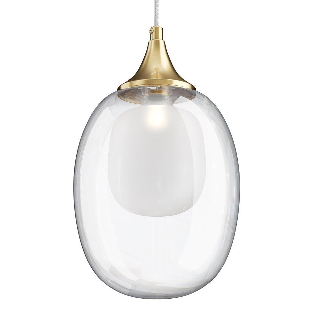 click-licht Hängeleuchte Pendelleuchte Aura in Gold und Transparent E14, keine Angabe, Leuchtmittel enthalten: Nein, warmweiss, Hängeleuchte, Pendellampe, Pendelleuchte