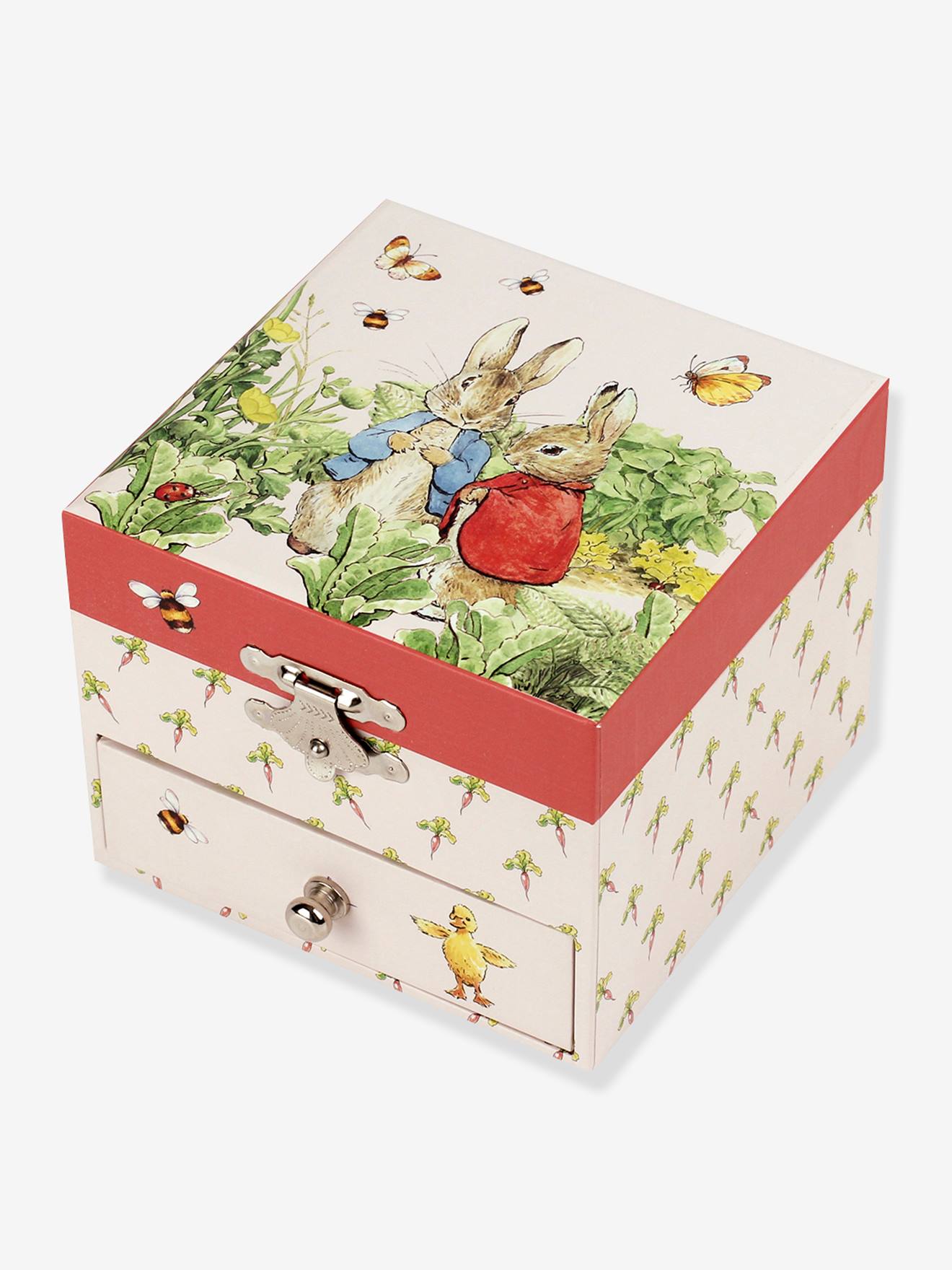 Trousselier Kinder Spieldose PETER RABBIT TROUSSELIER - rot bedruckt