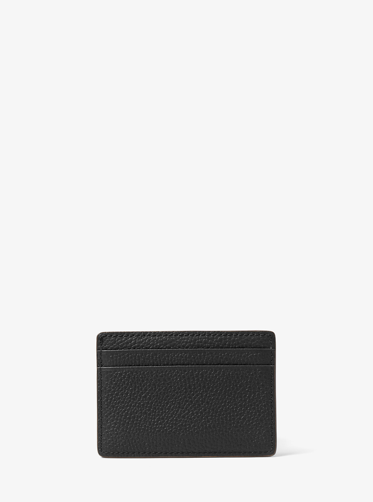 Portacarte in pelle martellata - NERO
