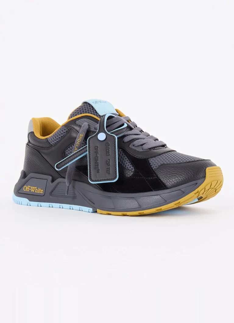 Off-White Kick Off leather sneaker with suede details