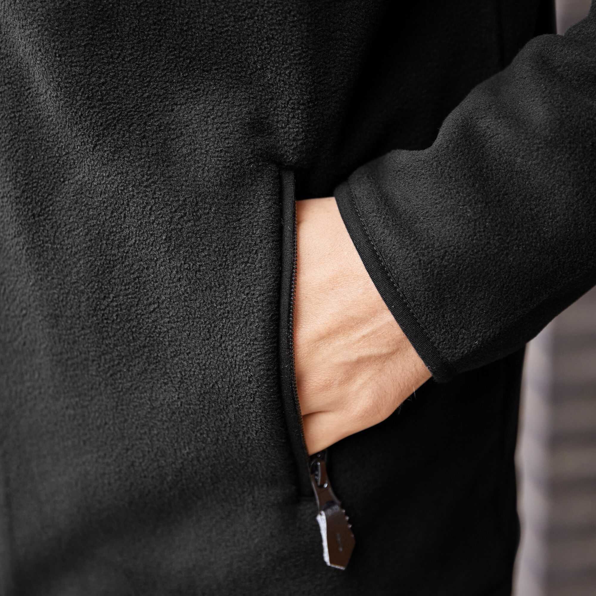 Blouson zippé maille micropolaire