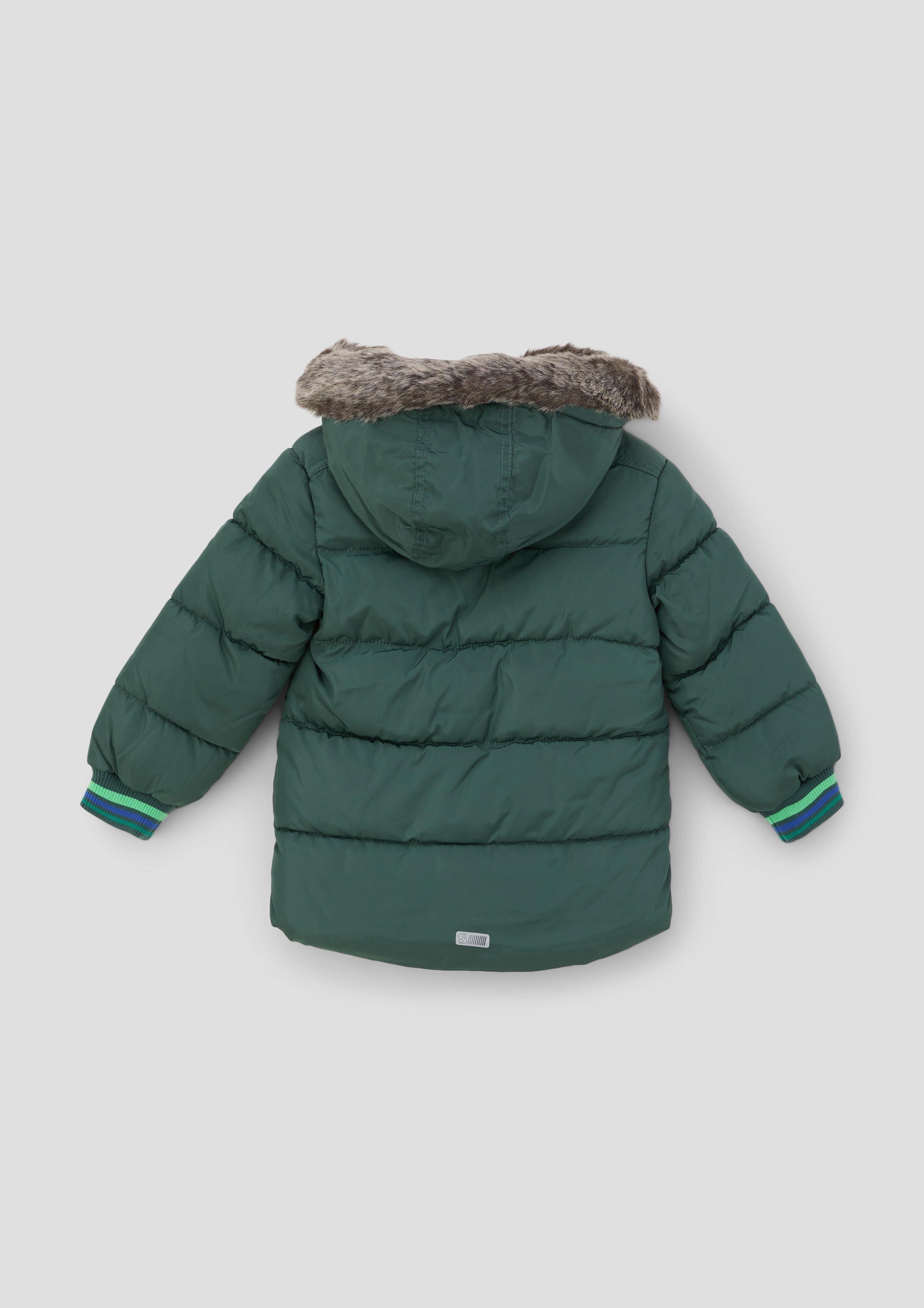 Steppjacke mit abnehmbarem Kunstfell  2132275-6715