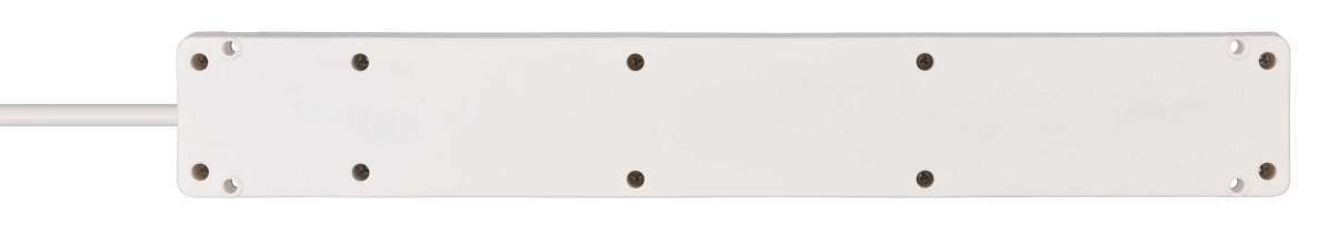 Brennenstuhl 1150650326 Bremounta strømskinne 6-veis hvit 3m H05VV-F 3G1.5