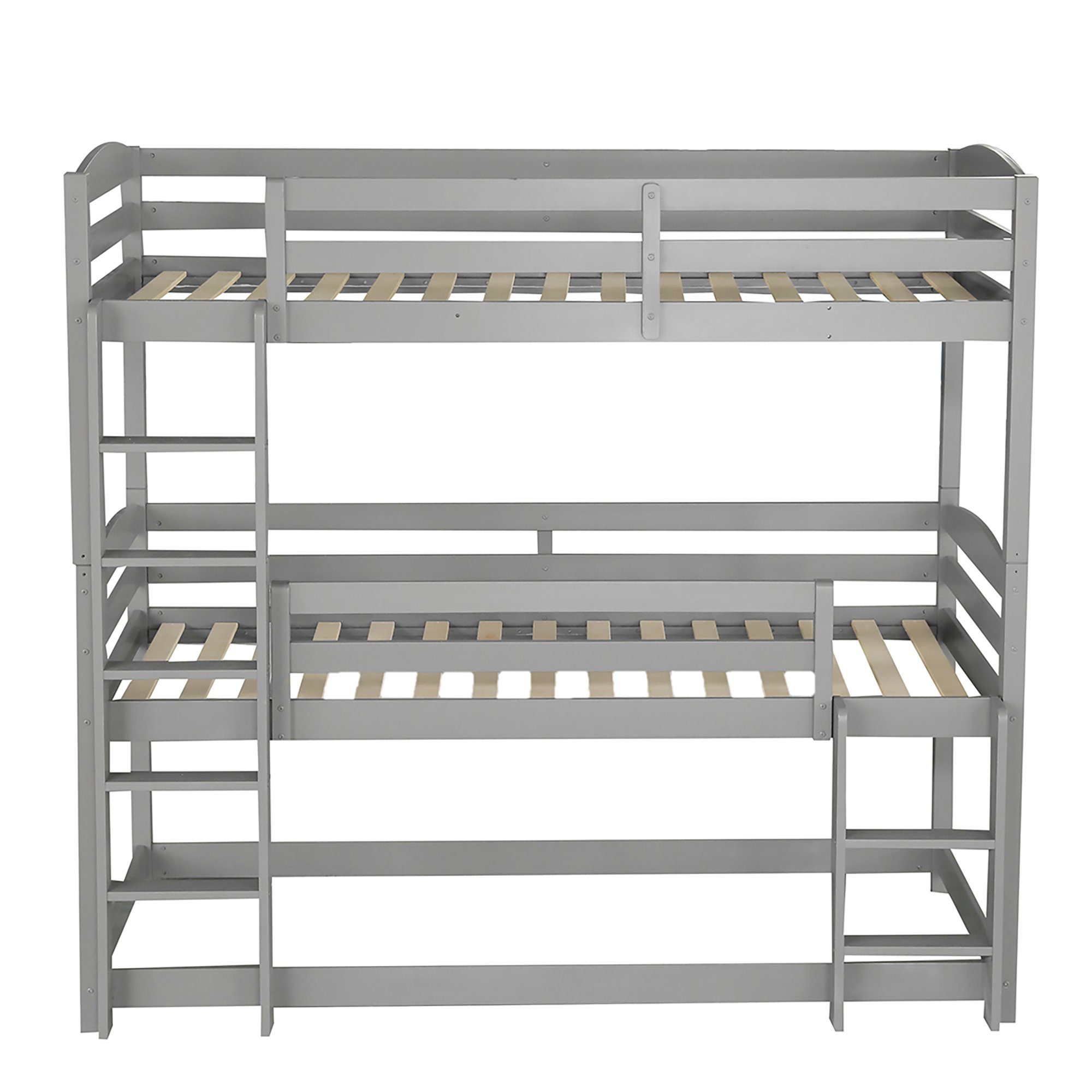 REDOM Bett Dreier-Etagenbett, Kinderbetten Gästebett Einzelne Betten (90 x 200cm), Ohne Matratze