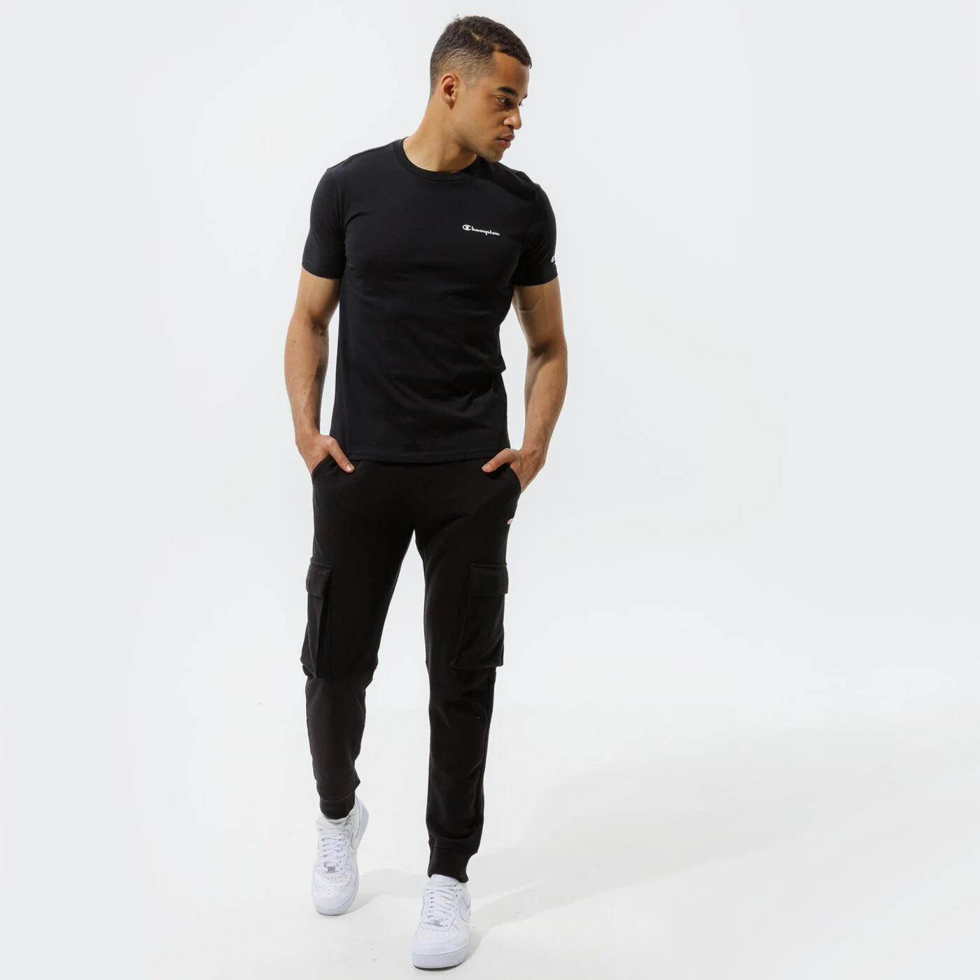 CHAMPION T-SHIRT CREWNECK T-SHIRT Schwarz